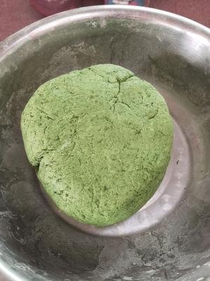 纯手工制作蒿子粑粑，天然绿色食品～的做法 步骤6