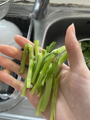 媲美上海菜大厨的橄榄油清炒豌豆尖的做法 步骤1