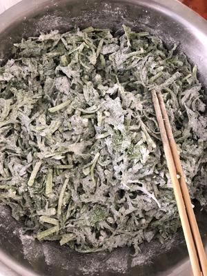 河南蒸菜（茼蒿）的做法 步骤3