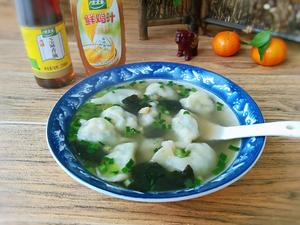 韭菜豆腐汤饺+太太乐鲜鸡汁芝麻香油的做法 步骤8