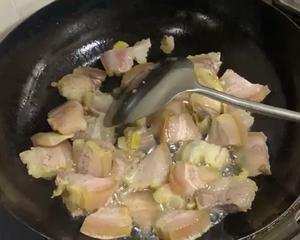 咸肉烧棒菜（咸肉烧菜心）的做法 步骤5