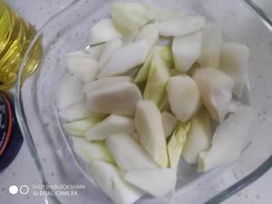 咸肉烧棒菜（咸肉烧菜心）的做法 步骤9