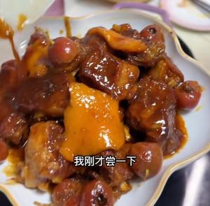 复刻红烧排骨 陈皮排骨蒜蓉菜心鸡蛋虾仁炒黄瓜菜饭锅巴饭的做法 步骤13