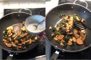 羽衣甘蓝Kale炒猴头菇 配土豆菜花泥的做法 步骤11