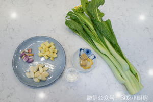 【0559】腐乳啫菜心（迟菜心） <;302小厨房>;的做法 步骤1