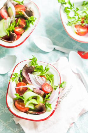 牛肉西洋菜沙拉.Roast beef & Watercress salad的做法 步骤10