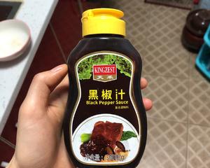 芥蓝四季豆猪肉咖喱炒面的做法 步骤3