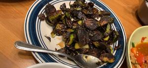 香烤酸甜孢子甘蓝 Roasted Brussels Sprouts的做法 步骤10