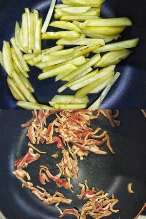 蒜薹土豆炒肉的做法 步骤2