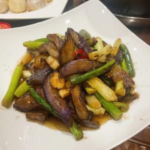 茄子炒蒜苔的做法 步骤7