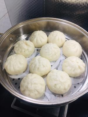 包子那点事——记录那些好吃的包子（小灯笼豆沙卷&豆沙包&香菇豆干素菜包&葱油花卷……）的做法 步骤7
