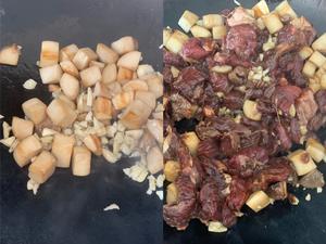 黑椒杏鲍菇牛肉粒(杏鲍菇可换成洋葱)的做法 步骤4