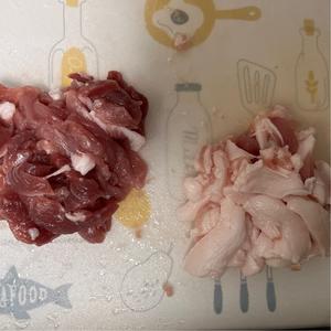 花菜炒肉的做法 步骤1