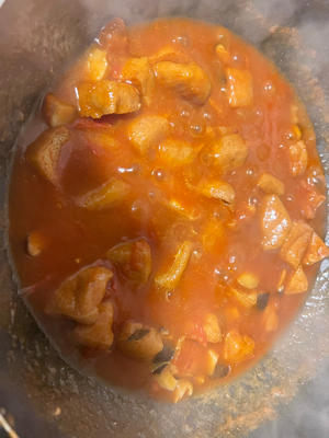 西红柿豆泡打卤面的做法 步骤8
