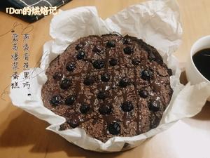 燕麦香蕉蓝莓黑巧蛋糕的做法 步骤6