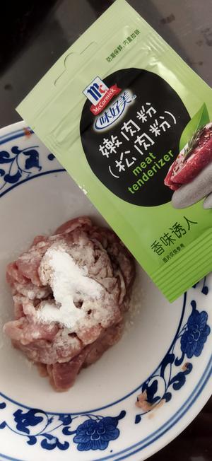 蘑菇肉片的做法 步骤2