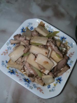 鸡腿菇炒鸡腿肉的做法 步骤6