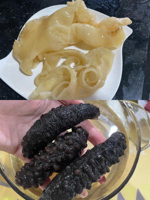 海参花胶羊肚菌竹荪鸡汤的做法 步骤1