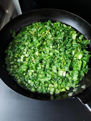 油菜肉末，芥菜肉末（姜蒜蓉芥菜），小松菜肉末，新鲜雪里蕻炒肉末，自制腌菜炒肉末，幸福便当菜的做法 步骤1