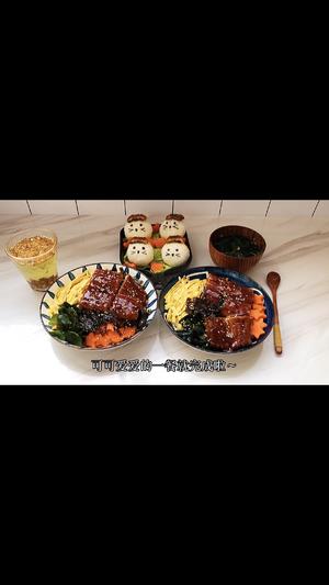 在家也能做鳗鱼饭吃，颜值堪比日料店，还有小盆友的鳗鱼饭团，可可爱爱到没朋友！真香！的做法 步骤16