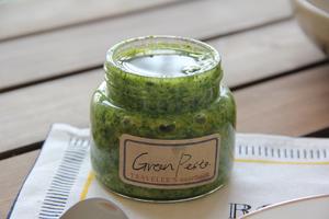 自制新鲜Pesto 传统罗勒松仁青酱意面酱的做法 步骤7