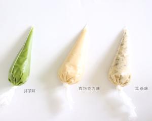 三种口味费南雪——红茶、白巧克力、抹茶的做法 步骤8