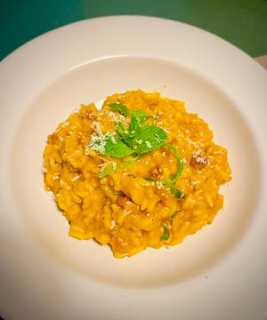 意式腊肉南瓜烩饭Pumpkin Risotto con pancetta（Staub铸铁锅版)的做法 步骤18