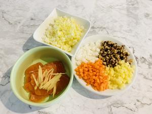 「宝宝辅食」快手日式三文鱼土豆炖蔬菜烩饭的做法 步骤1