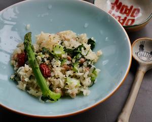 中国猪油咸肉菜饭?意大利咸肉烩饭??Risotto•中西二吃（三）的做法 步骤8