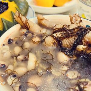 眉豆花生鸡脚发菜汤的做法 步骤9