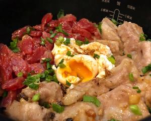 腊味豆豉排骨煲仔饭（电饭煲）的做法 步骤10