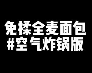 不用揉面空气炸锅版全麦面包的做法 步骤1