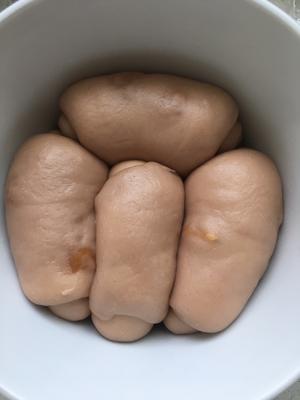 不用烤箱、高粉、黄油，揉出手套膜的蒸面包。的做法 步骤30