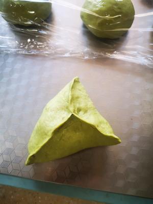 迷你抹茶蜜豆软欧（全素）的做法 步骤6