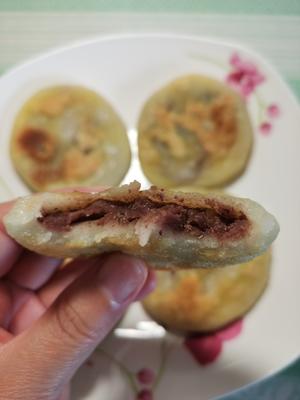 超级简单糯米豆沙饼的做法 步骤6