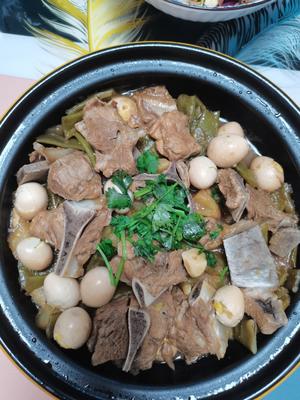 土豆芸豆炖排骨的做法 步骤7