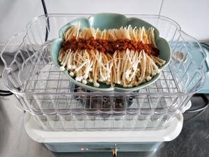 豉汁蒸鸡腿肉+剁椒金针菇 一个Bruno锅搞定的做法 步骤17