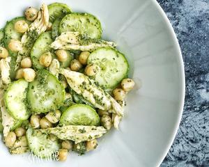 青酱鸡肉鹰嘴豆沙拉Chicken, Chickpea, and Pesto Salad的做法 步骤12