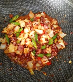 下酒又下饭 延边啤酒?屋必点【辣炒海灵菇】的做法 步骤5