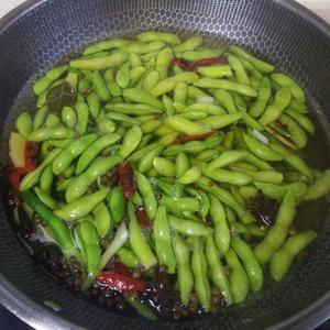 下酒菜煮毛豆的做法 步骤5