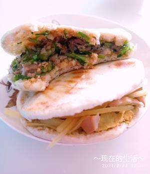 味道回忆：肉夹馍/土豆鸡蛋夹馍（肥而不腻，荤素搭配）的做法 步骤22