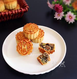 广式五仁月饼的做法 步骤16