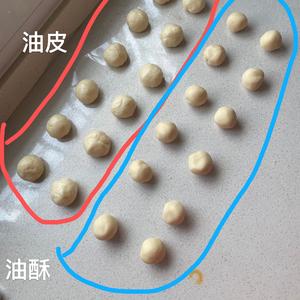 ?传统中式点心㊙️苏式鲜肉月饼｜鲜香美味?一碰就掉渣的做法 步骤18